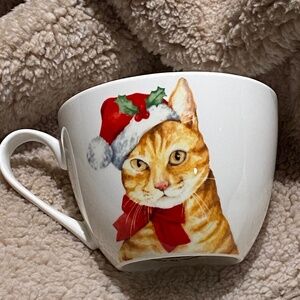 Christmas kitty cat mug
